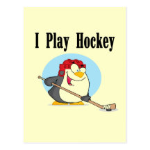 Penguin Hockey Tshirts and Gifts Post Card