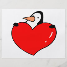 Penguin Love Flyer Design