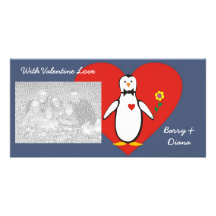Penguin Love Valentine Photo Cards
