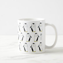 Penguin style mugs