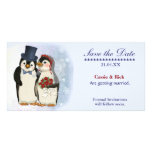 Penguin Wedding Photo Greeting Card