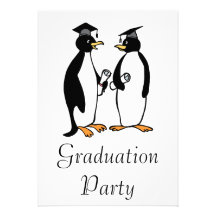 Penguins Graduating Personalized Invites