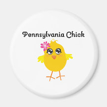 Pennsylvania Chick Refrigerator Magnet