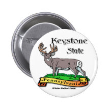 Pennsylvania The Keystone State Deer Buttons
