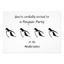 Penquin Party Invites