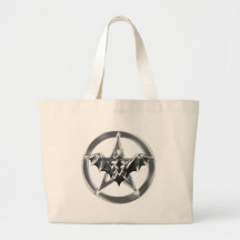 Pentacle Bat Tote Bag