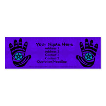 Pentacle Hands 2 Profile Card Business Card Template