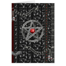Pentacles and witches Halloween Greeting Cards