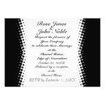 Penumbra Ivory (Black) Wedding Invitation