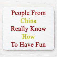People From China Really Know How To Have Fun Mousepads