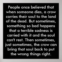 People once believed that when someone dies, a ... print