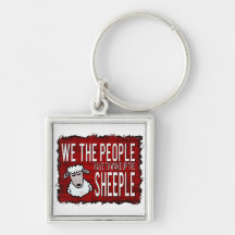 People Wake up Sheeple Key Chain