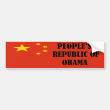 People's Republic Of Obama Bumper Sticker