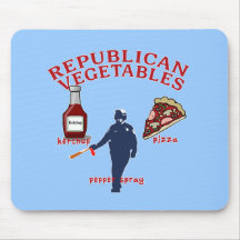 Pepper Spray, Pizza and Ketchup Mousepad