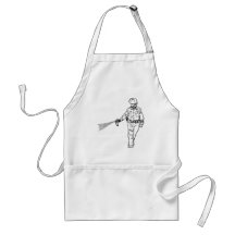 Pepper Spraying Cop Aprons