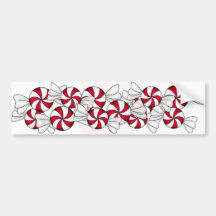 Peppermint Candies Bumper Sticker