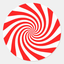 Peppermint Twirl Stickers