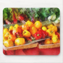 Peppers at Farmers Market Mouse Mats