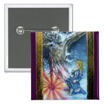PERCEVAL AND VISION OF THE HOLY GRAIL PINBACK BUTTONS