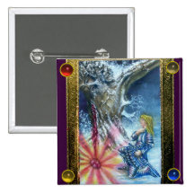 PERCEVAL AND VISION OF THE HOLY GRAIL PINBACK BUTTON