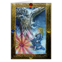PERCEVAL AND VISION OF THE HOLY GRAIL GREETING CARDS