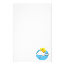 Perfect Day For Golf Custom Stationery
