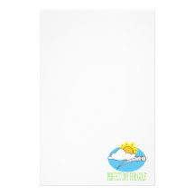 Perfect Day For Golf Customized Stationery