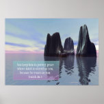 "Perfect Peace" Inspirational Poster
