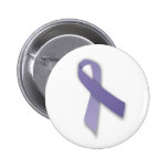 Periwinkle Cancer and Political Statement Ribbon Pinback Button