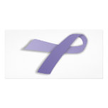 Periwinkle Cancer and Political Statement Ribbon Photo Greeting Card