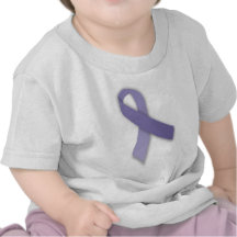 Periwinkle Cancer and Political Statement Ribbon T-shirt