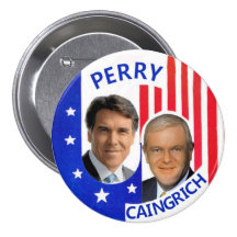 Perry/Caingrich 2012 Pin