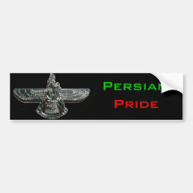 Persian Pride Farvahar Bumper Stickers