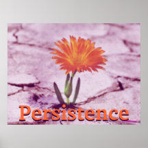 Persistence Blooming Purple Earth Poster-Customise