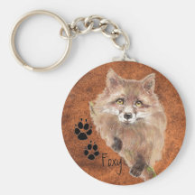 Personalise, Custom Foxy Keychain