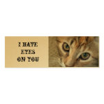 Personalise Cute Cat Eyes Skinny Profile Card Business Card