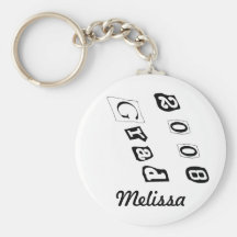 Personalise Name Graduation 2008 Keychain