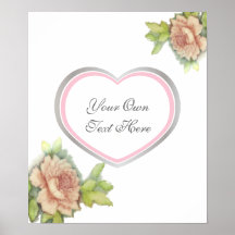 Personalise Your Own Love Message Poster