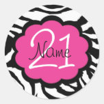Personalised 21st Birthday Sticker