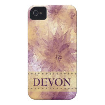 Personalised Abstract Floral iPhone 4 Case