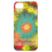 Personalised Abstract Floral iPhone 5 Case