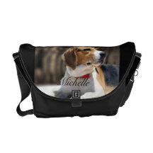 Personalised Beagle Dog Messenger Bag