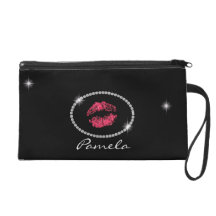 Personalised Bling Wristlet Bag