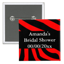 Personalised Bridal Shower Buttons