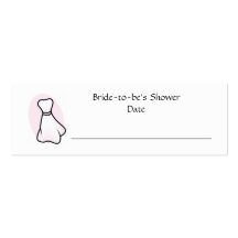 Personalised Bridal Shower Place Card Business Cards