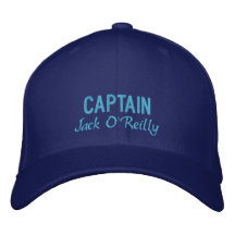 Personalised Captain's Embroidered Hat