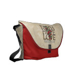 Personalised Christian Faith Hope Love Messenger Commuter Bag