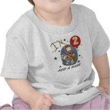 Personalised Cowgirl 2nd Birthday T-shirt