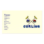 Personalised Curling Business Cards