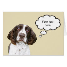 Personalised English Springer Spaniel Card